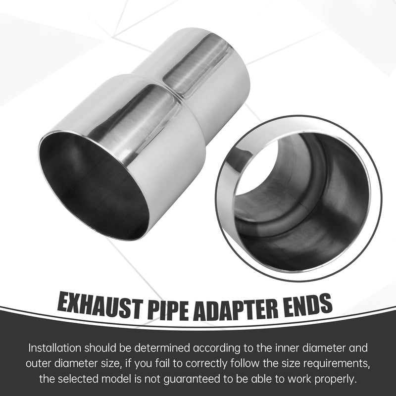 GESEXI Exhaust Adapter Connector 2"ID to 2.5"ID，Exhaust Adapter Total Length 4 "Stainless Steel Polished. - Image 5